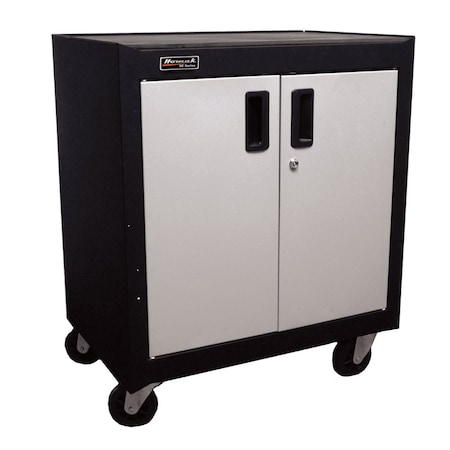 Homak 2 Door Mobile Cabinet w/ Gliding Shelf GS04002270